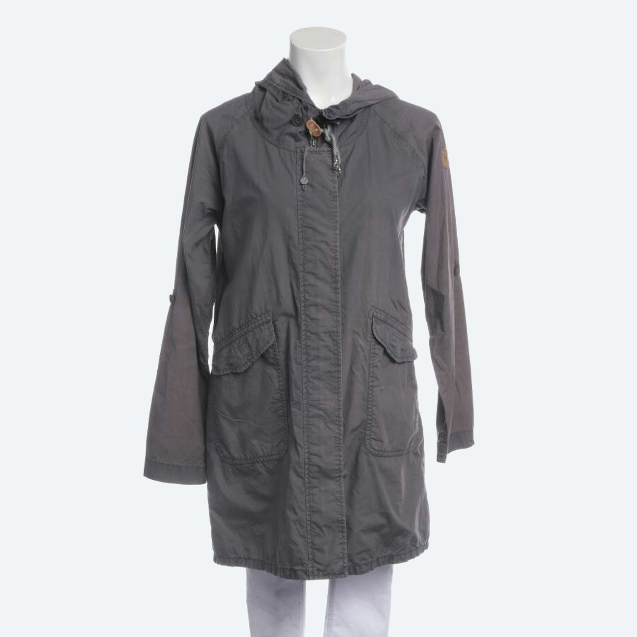 Image 1 of Summer Coat 36 Light Gray in color Gray | Vite EnVogue