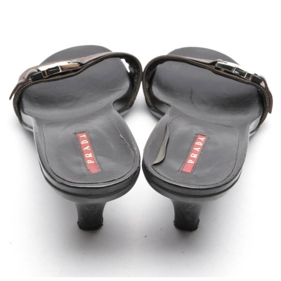 Image 3 of Heeled Sandals EUR 39 Dark Brown in color Brown | Vite EnVogue