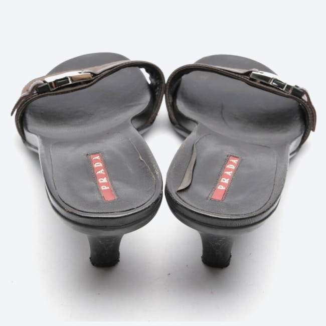Image 3 of Heeled Sandals EUR 39 Dark Brown in color Brown | Vite EnVogue