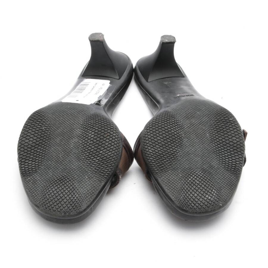 Image 4 of Heeled Sandals EUR 39 Dark Brown in color Brown | Vite EnVogue