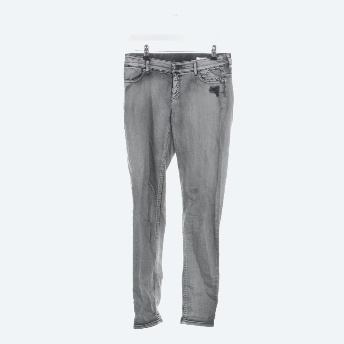 Image 1 of Jeans Slim Fit 34 Light Gray in color Gray | Vite EnVogue