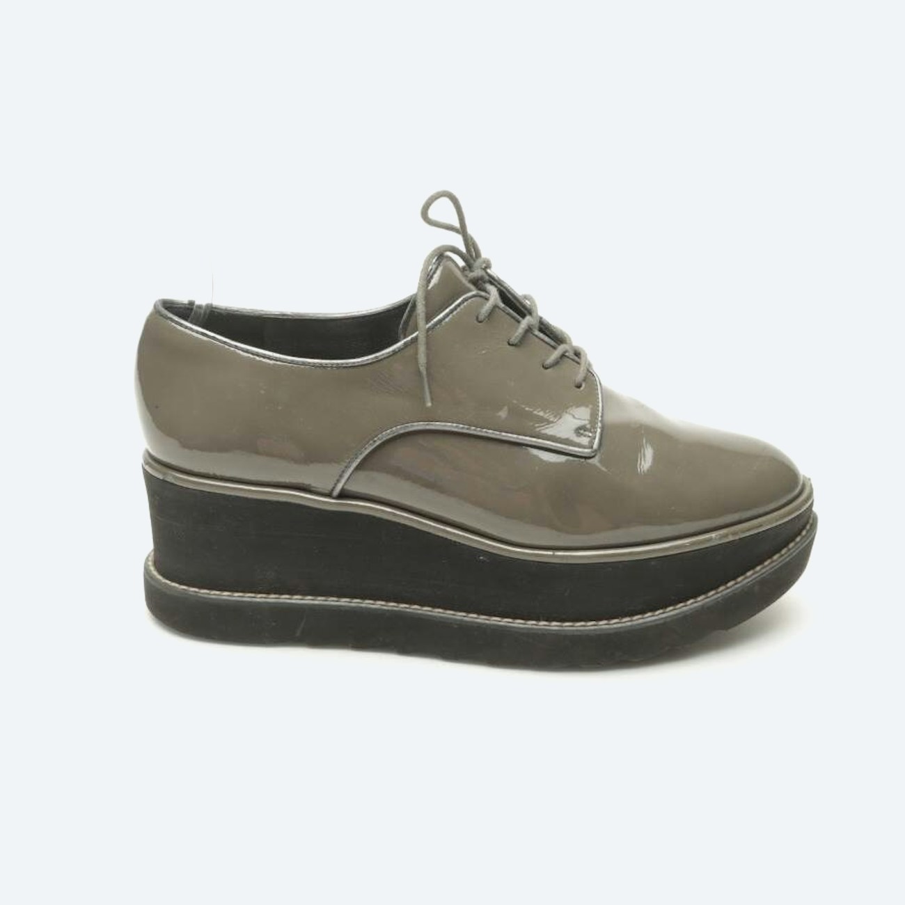 Image 1 of Lace-Up Shoes EUR 37 Olive Green in color Green | Vite EnVogue