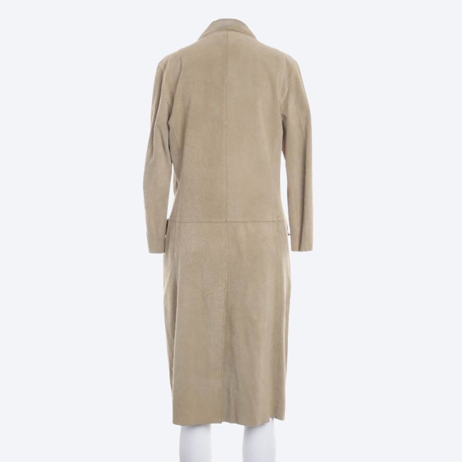 Image 2 of Leather Coat 36 Cream in color White | Vite EnVogue