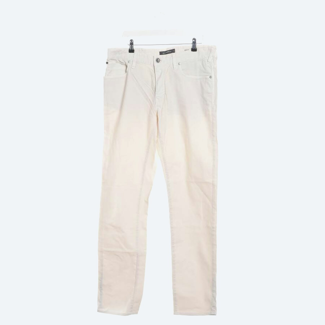 Image 1 of Trousers W34 Cream in color White | Vite EnVogue