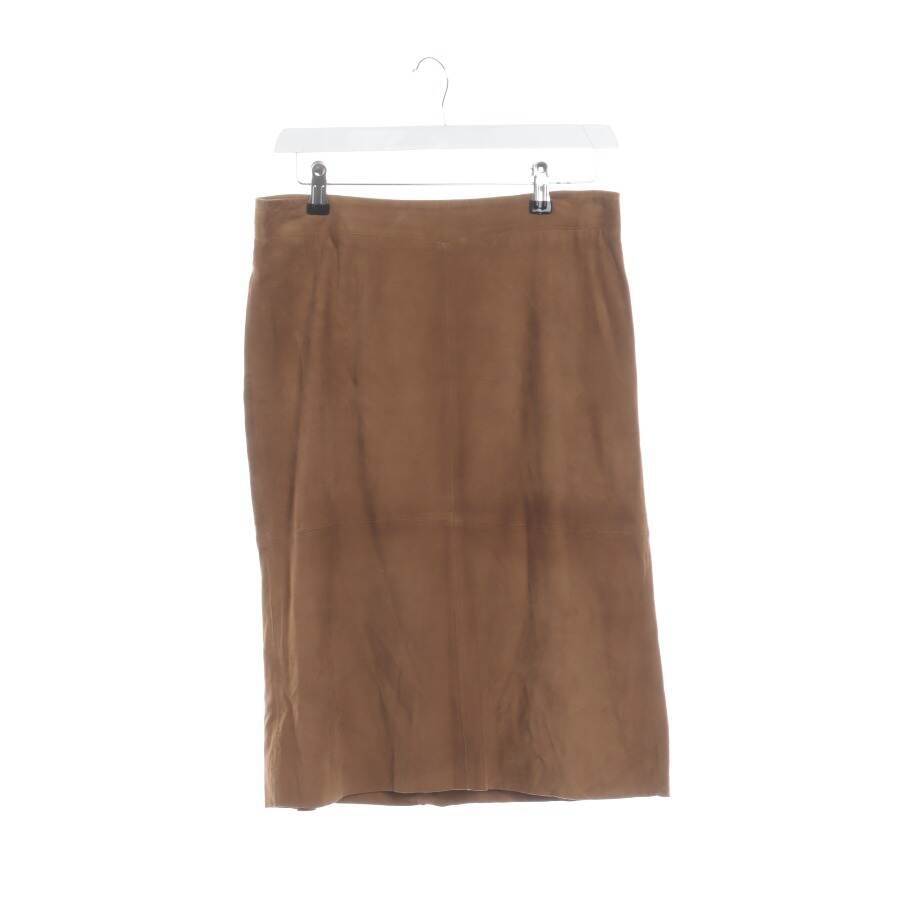 Image 1 of Leather Skirt W30 Brown in color Brown | Vite EnVogue