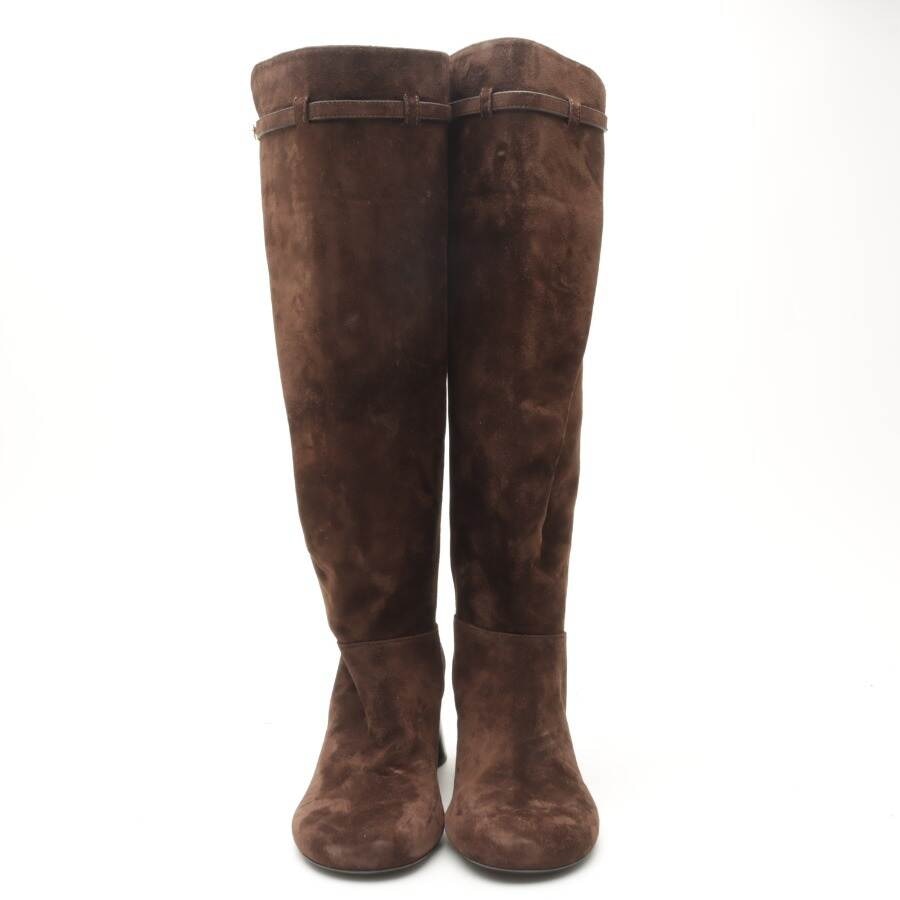 Image 2 of Boots EUR 40 Dark Brown in color Brown | Vite EnVogue
