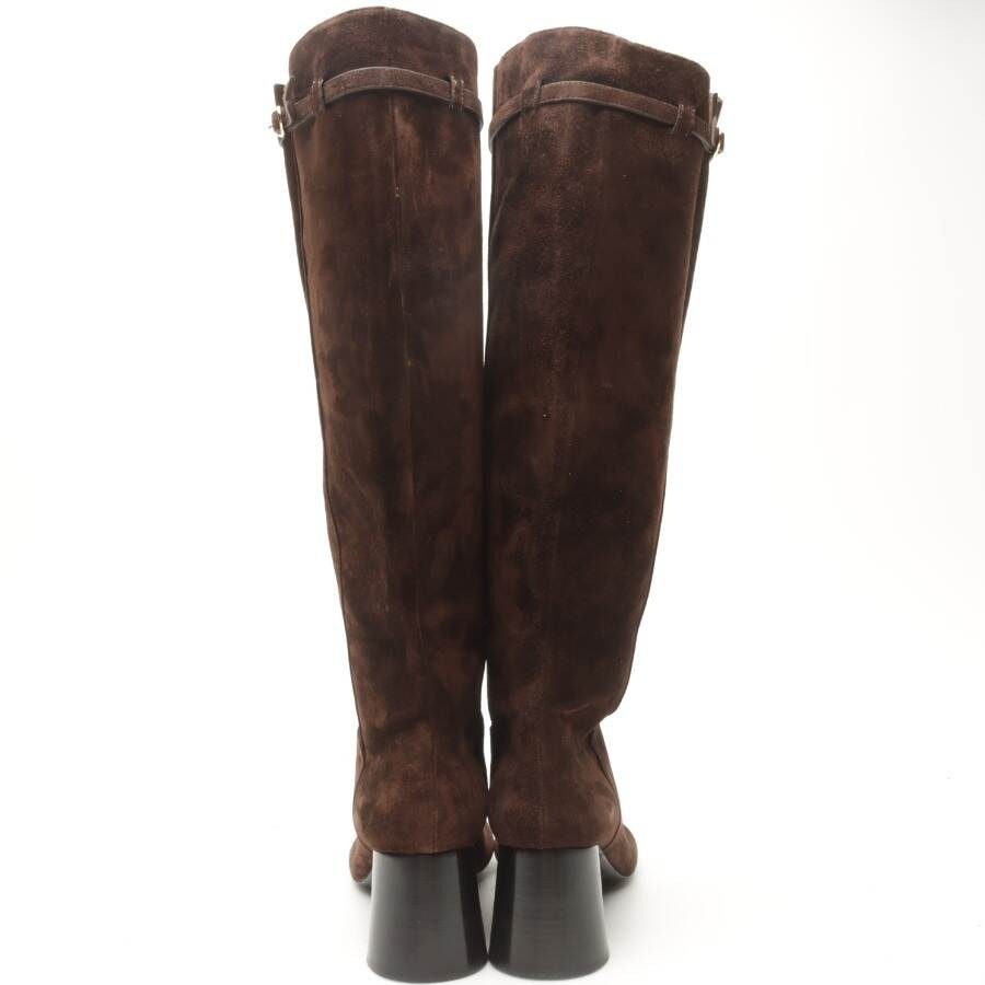 Image 3 of Boots EUR 40 Dark Brown in color Brown | Vite EnVogue