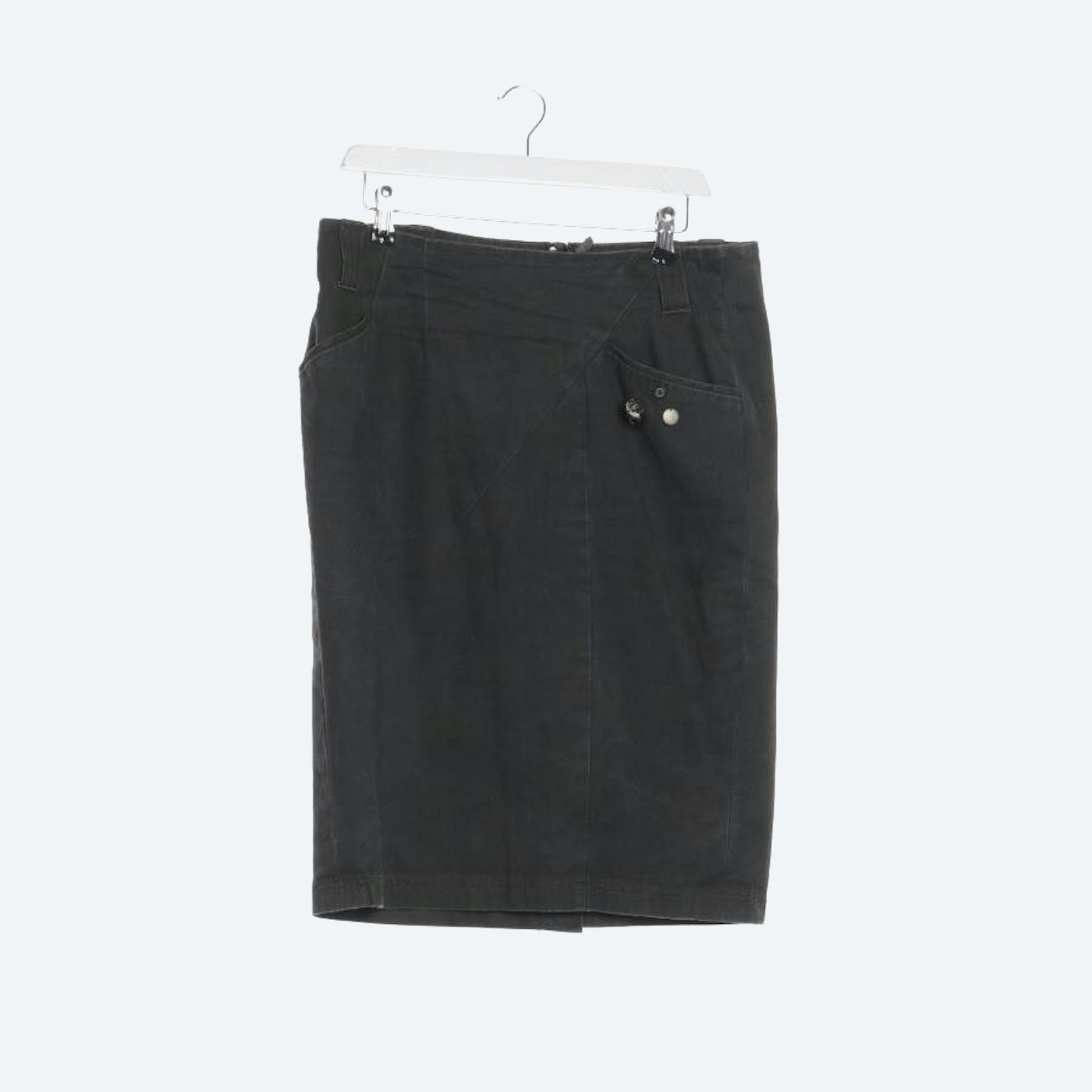 Image 1 of Skirt 42 Dark Gray in color Gray | Vite EnVogue