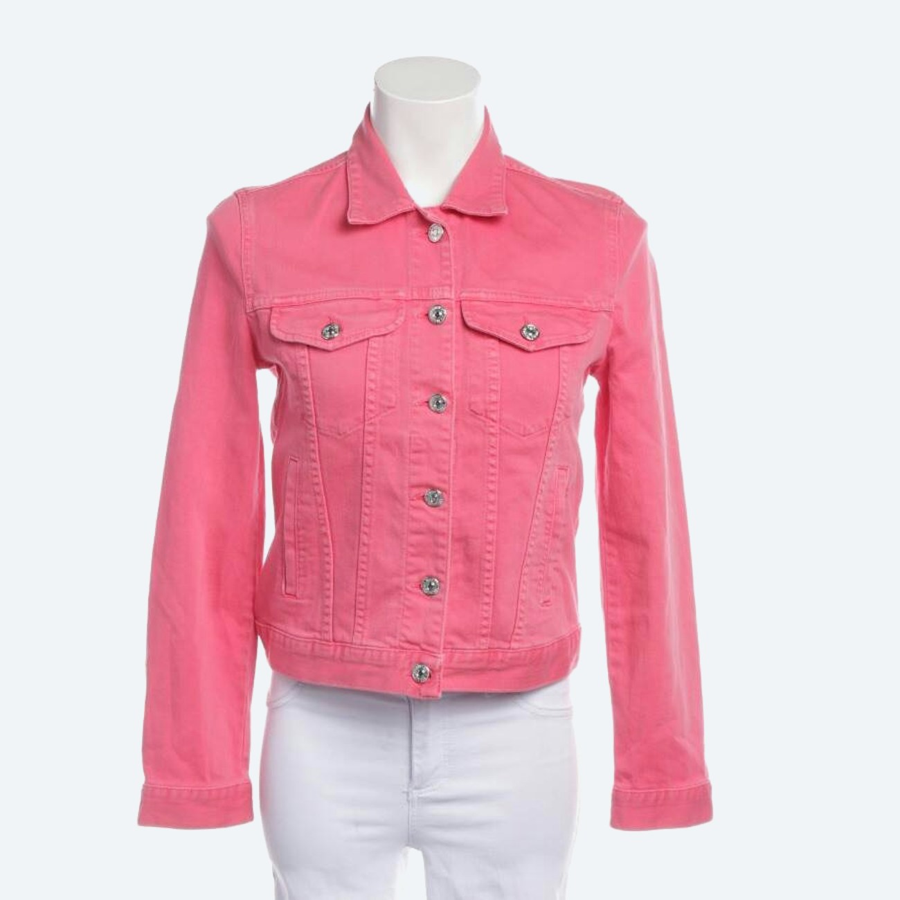 Image 1 of Jeans Jacket XS Pink in color Pink | Vite EnVogue