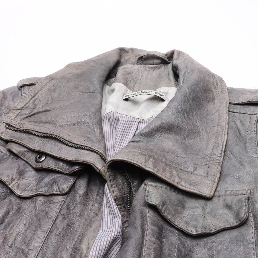 Image 3 of Leather Jacket 38 Gray in color Gray | Vite EnVogue