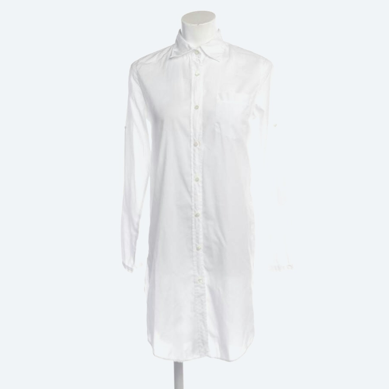 Image 1 of Shirt Dress S White in color White | Vite EnVogue