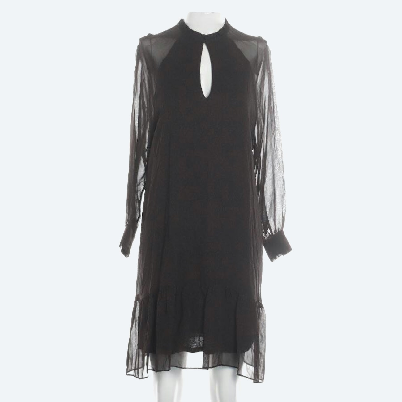Image 1 of Dress XS Dark Brown in color Brown | Vite EnVogue