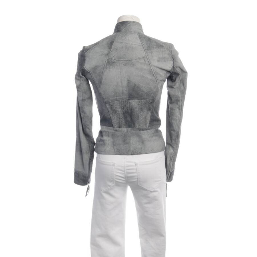 Image 2 of LeatherJacket 32 Light Gray in color Gray | Vite EnVogue