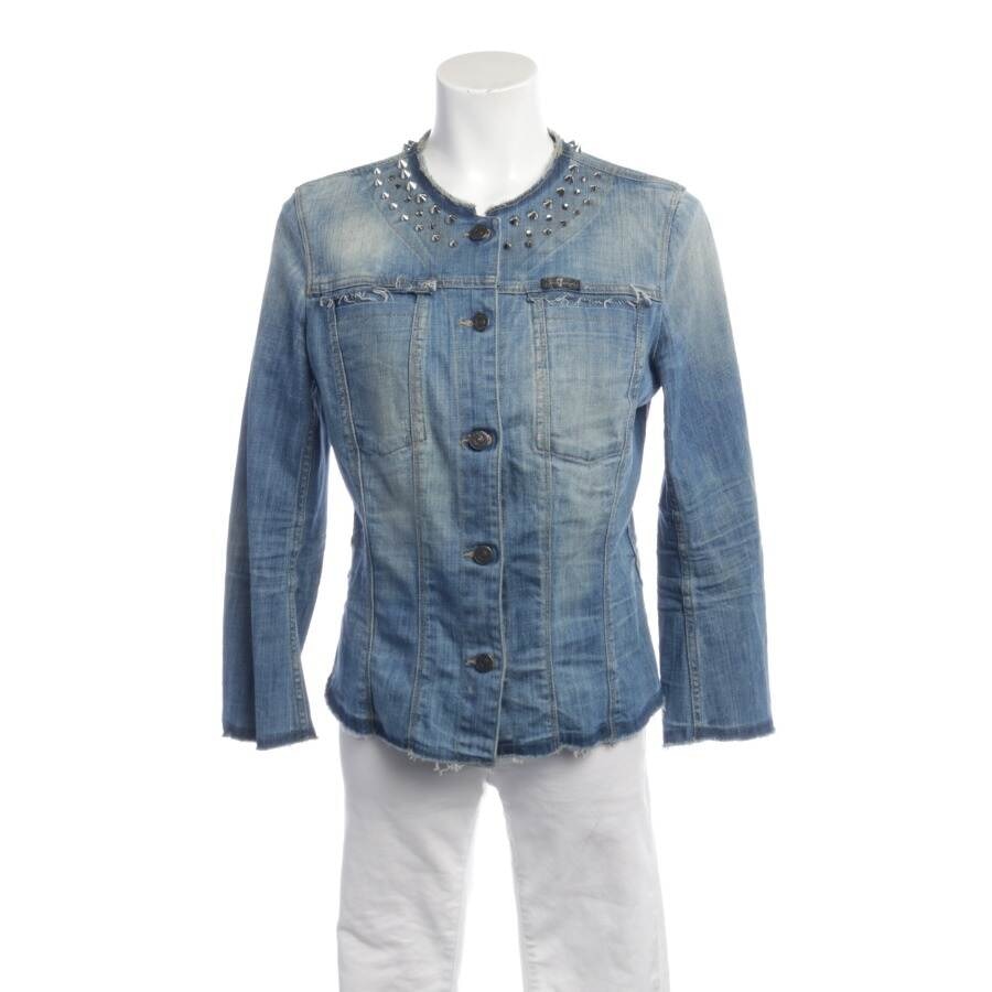 Image 1 of Jeans Jacket L Light Blue in color Blue | Vite EnVogue