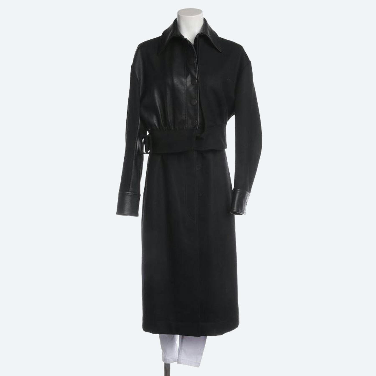 Image 1 of Wool Coat 34 Black in color Black | Vite EnVogue