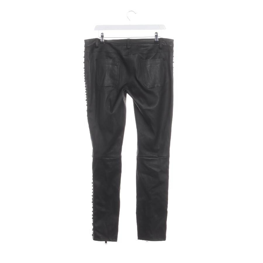 Image 2 of Leather Pants 42 Black in color Black | Vite EnVogue