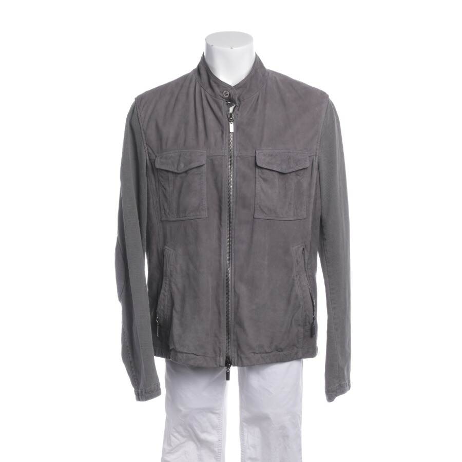 Image 1 of Leather Jacket L Light Gray in color Gray | Vite EnVogue