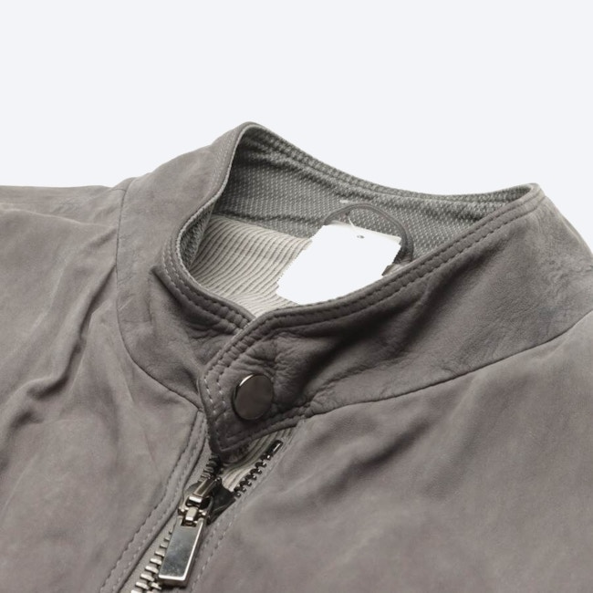 Image 3 of Leather Jacket L Light Gray in color Gray | Vite EnVogue
