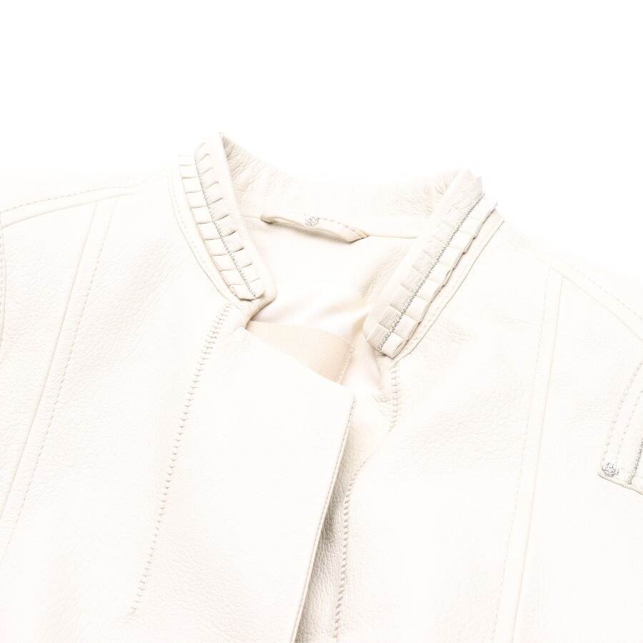 Image 3 of LeatherJacket 36 Beige in color White | Vite EnVogue