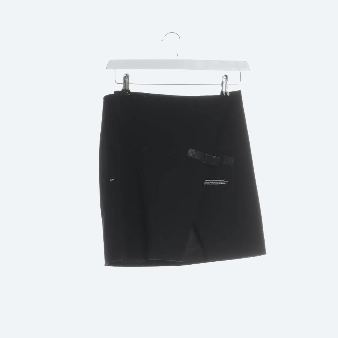 Image 1 of eather details Mini Skirt 32 Black in color Black | Vite EnVogue