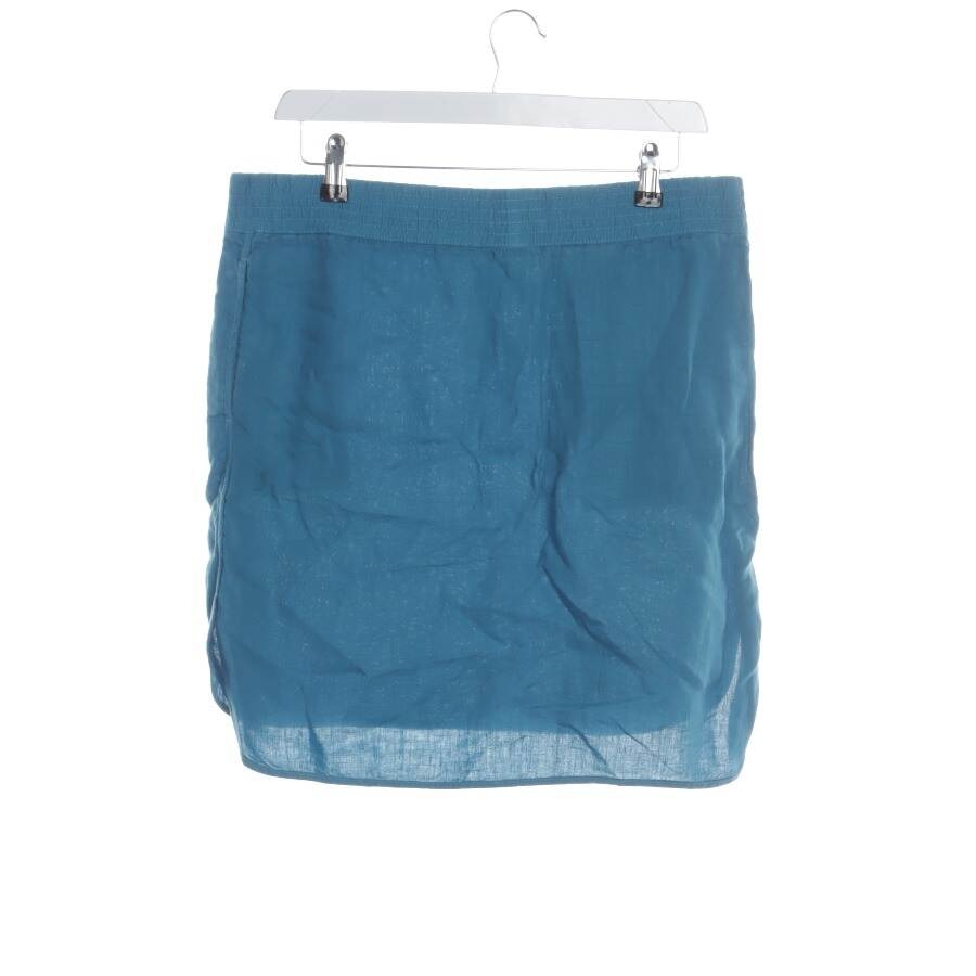 Image 2 of Linen Skirt S Turquoise in color Blue | Vite EnVogue