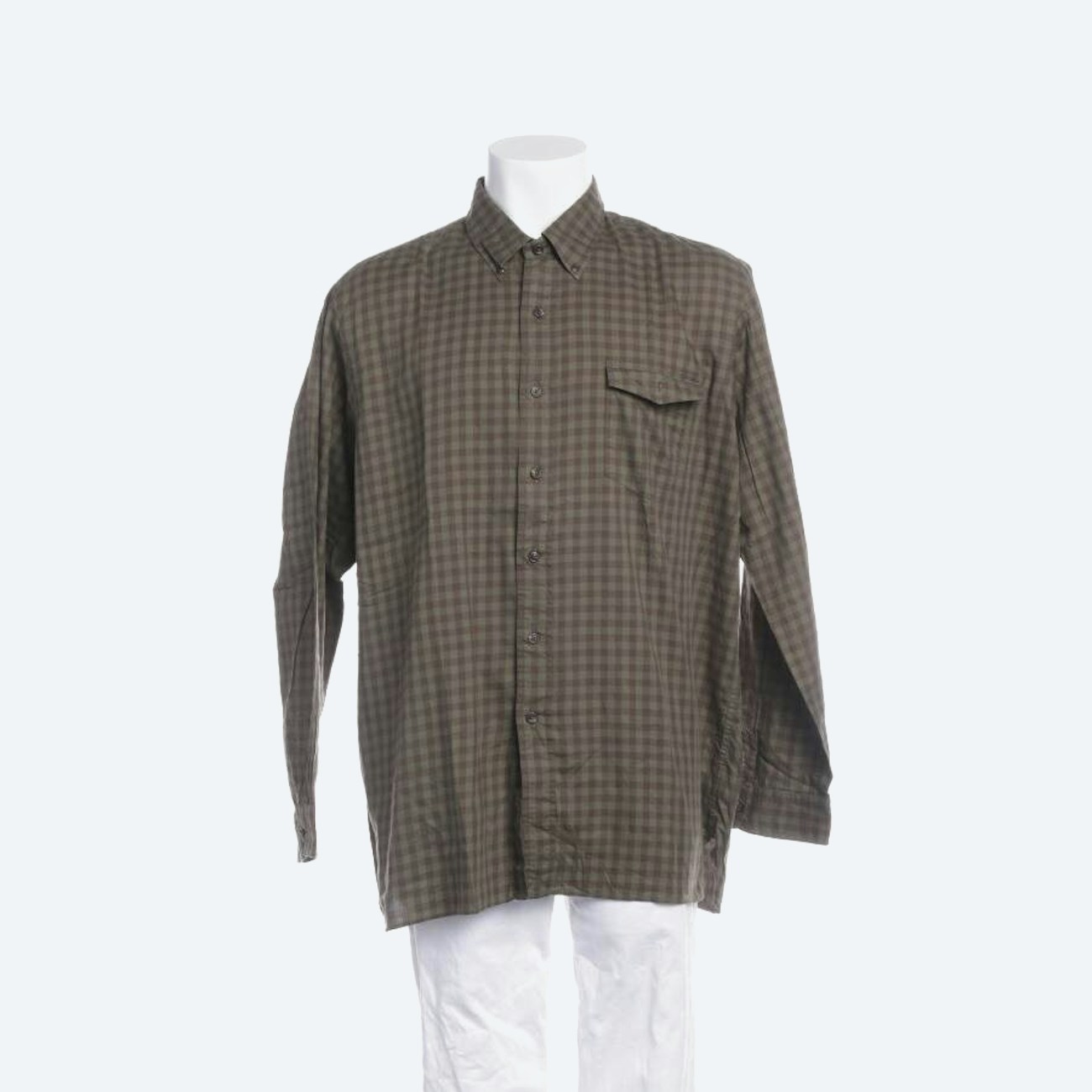 Image 1 of Casual Shirt 2XL Olive Green in color Green | Vite EnVogue