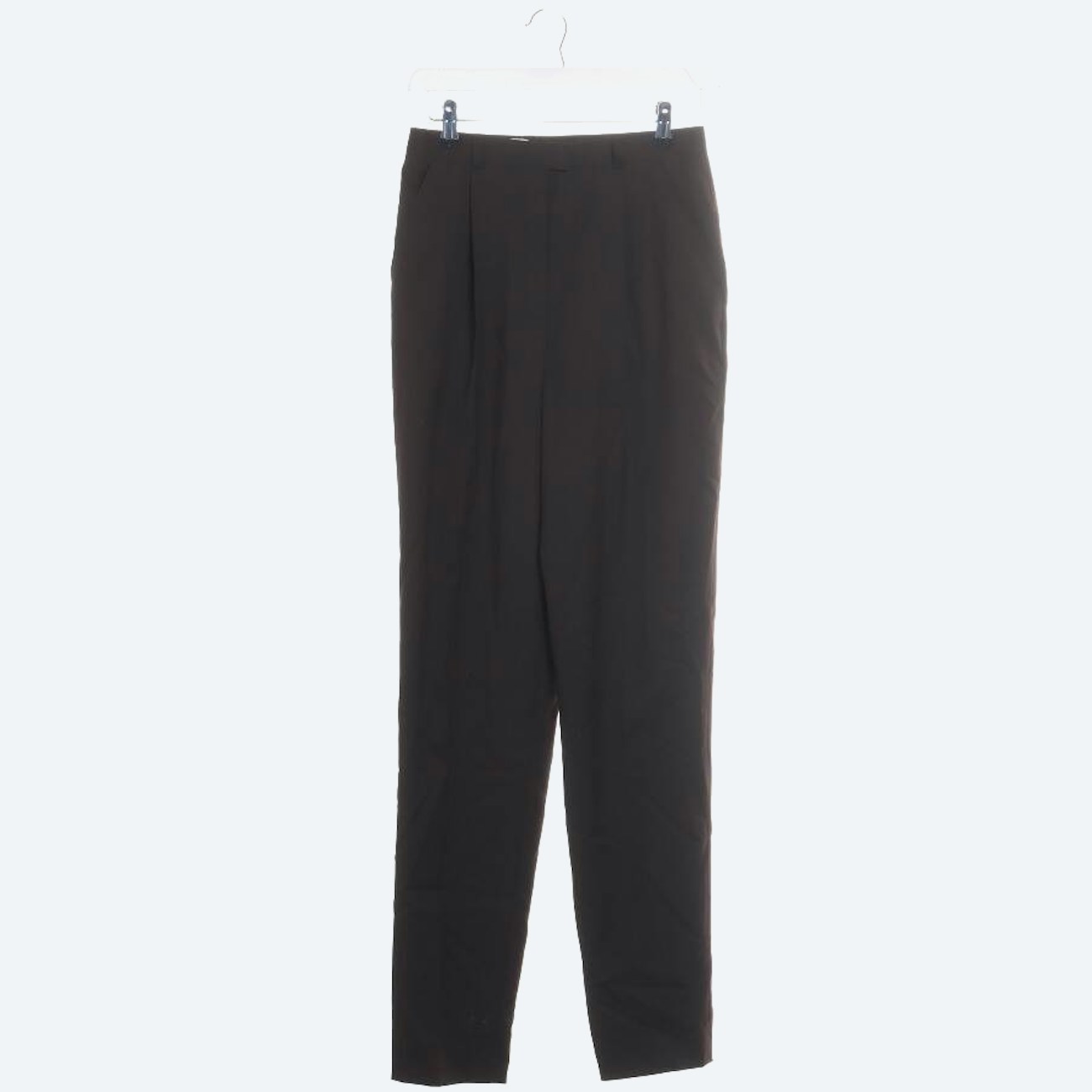 Image 1 of Wool Pants 36 Dark Brown in color Brown | Vite EnVogue