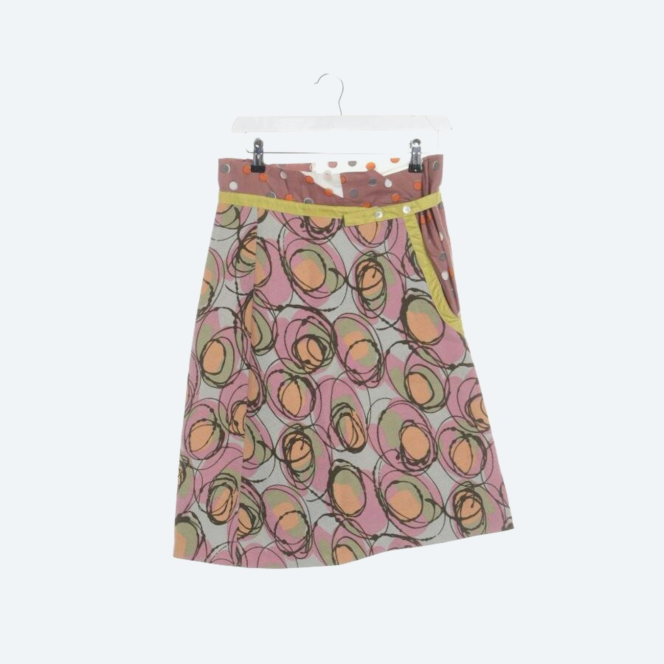 Image 1 of Linen Skirt 32 Multicolored in color Multicolored | Vite EnVogue