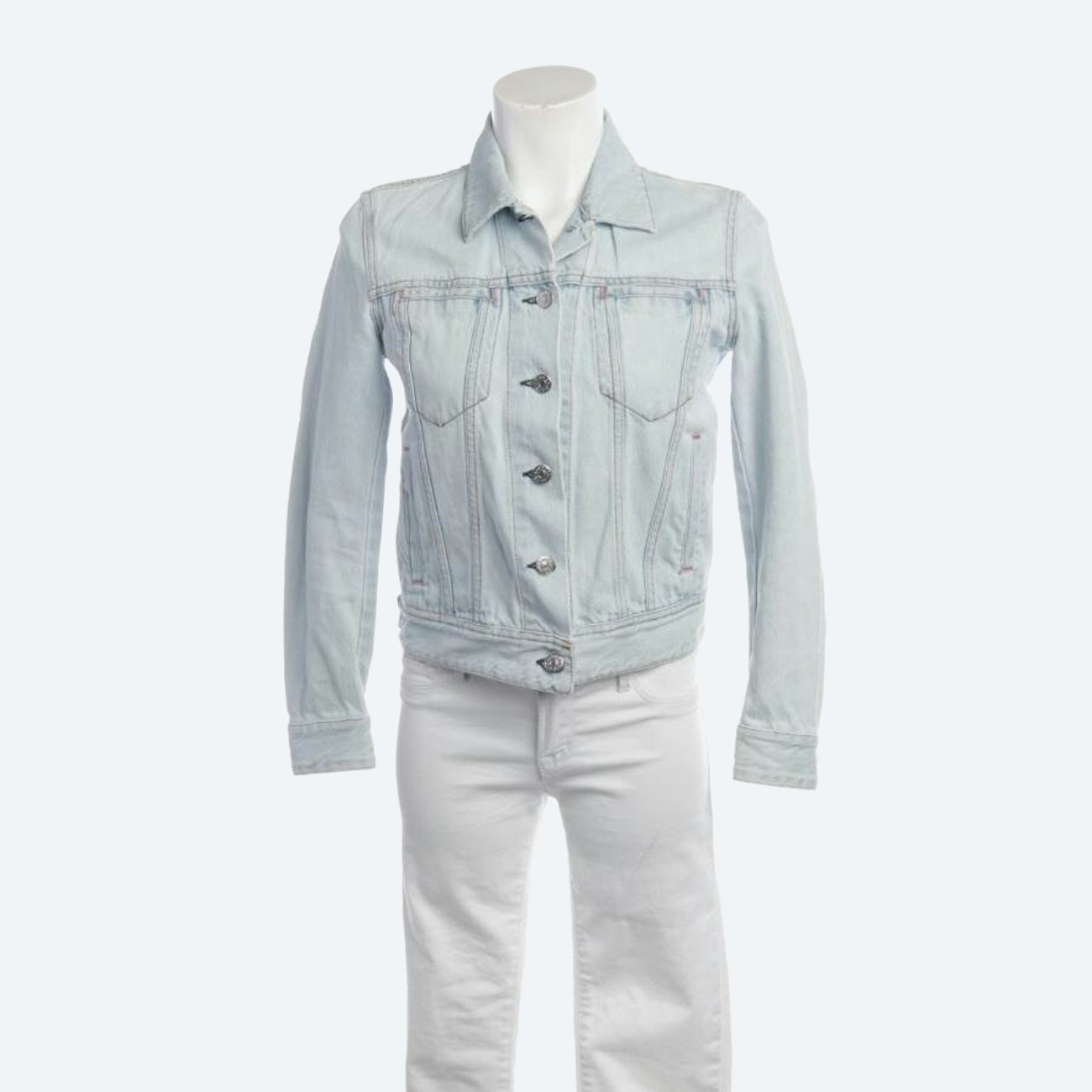Image 1 of Jeans Jacket 36 Light Blue in color Blue | Vite EnVogue