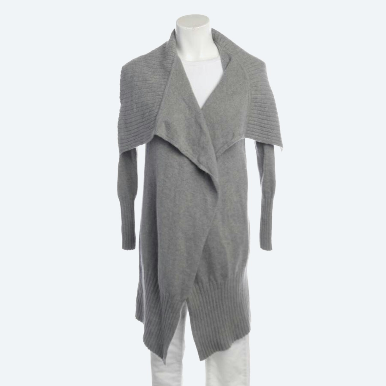 Image 1 of Wool Cardigan XS Light Gray in color Gray | Vite EnVogue
