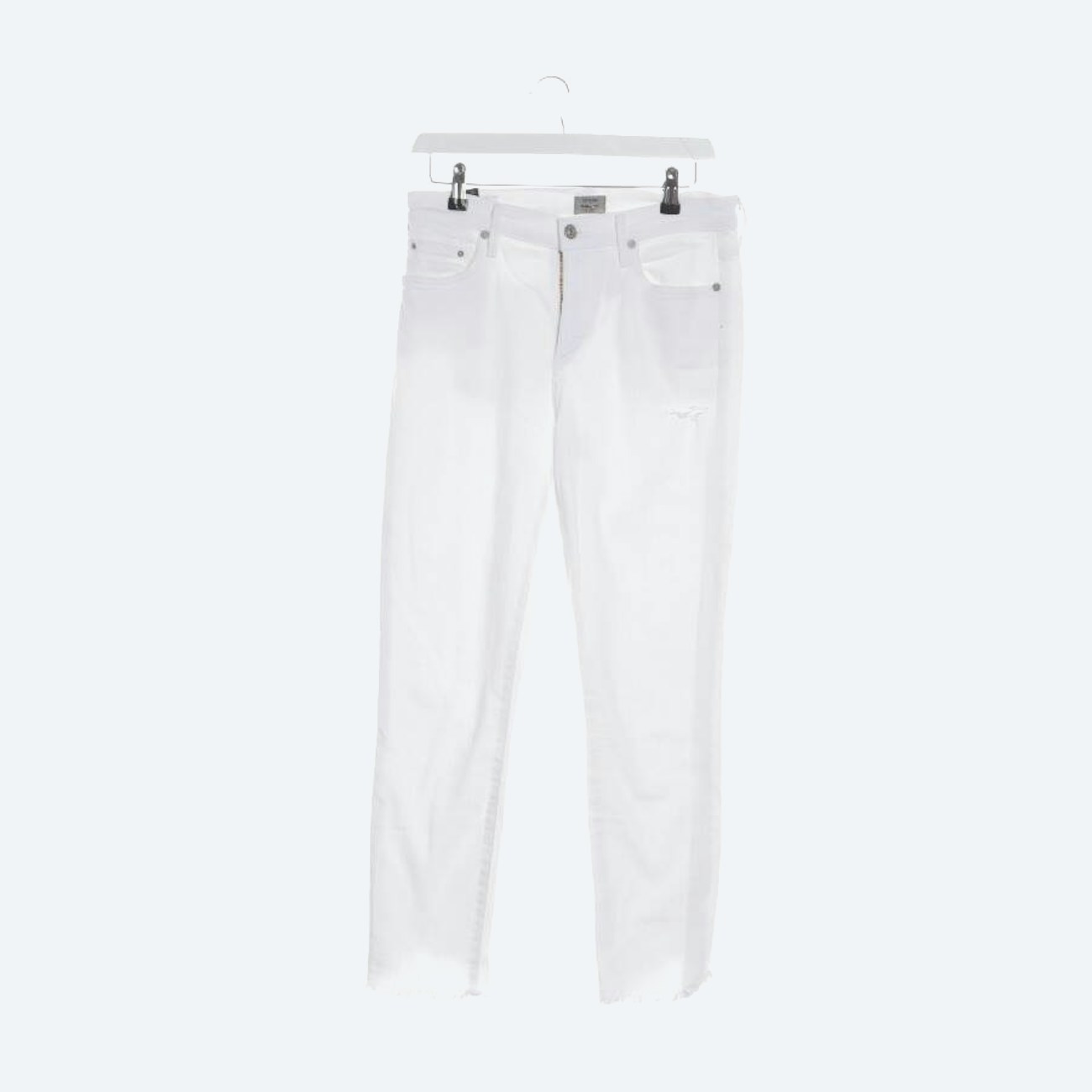 Image 1 of Jeans Straight Fit W28 White in color White | Vite EnVogue