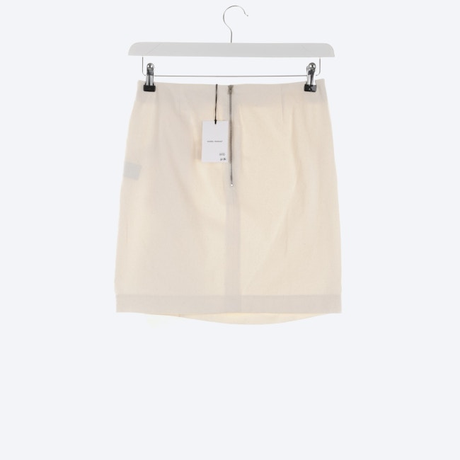 Image 2 of Mini Skirt 36 Beige in color White | Vite EnVogue