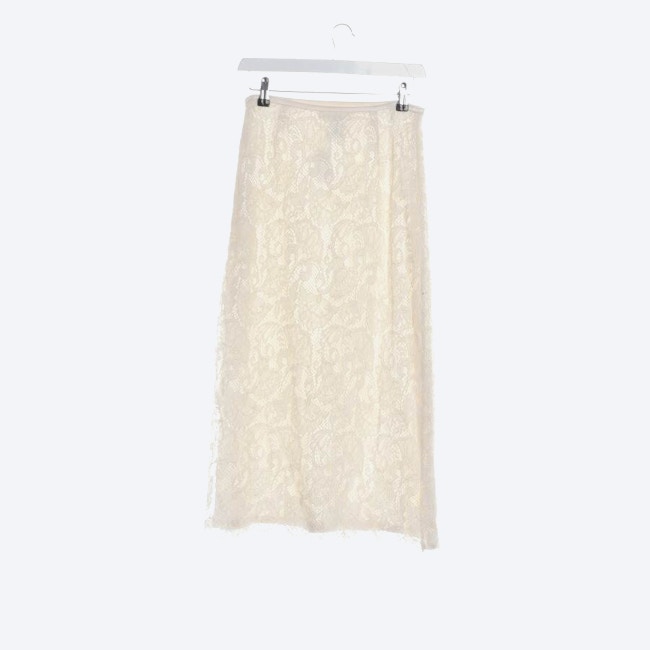 Image 2 of Skirt 38 Beige in color White | Vite EnVogue