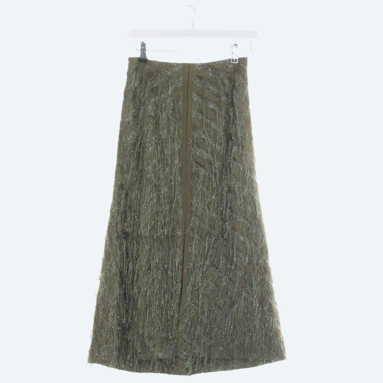 Image 1 of Skirt 32 Olive Green in color Green | Vite EnVogue