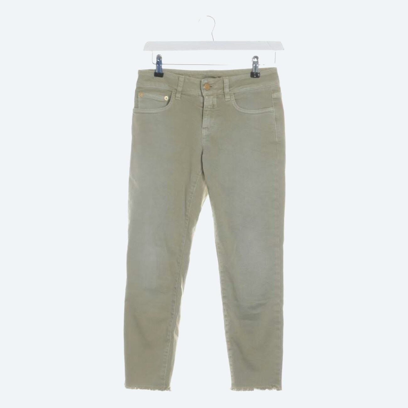 Image 1 of Jeans Skinny W25 Light Green in color Green | Vite EnVogue