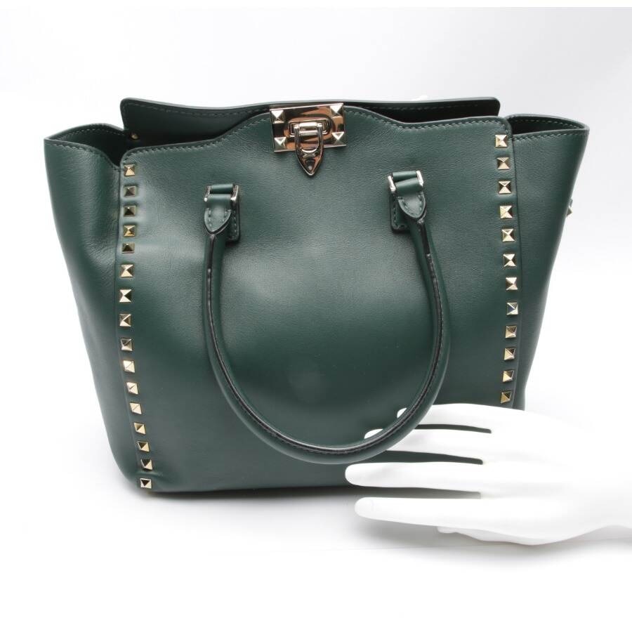 Image 4 of Rockstud Handbag Green in color Green | Vite EnVogue