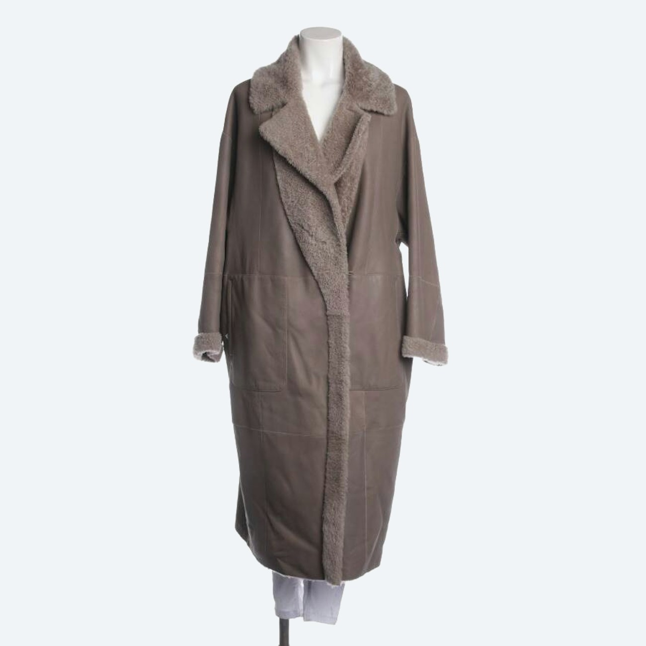 Image 1 of Sheepskin Coat 42 Light Brown in color Brown | Vite EnVogue