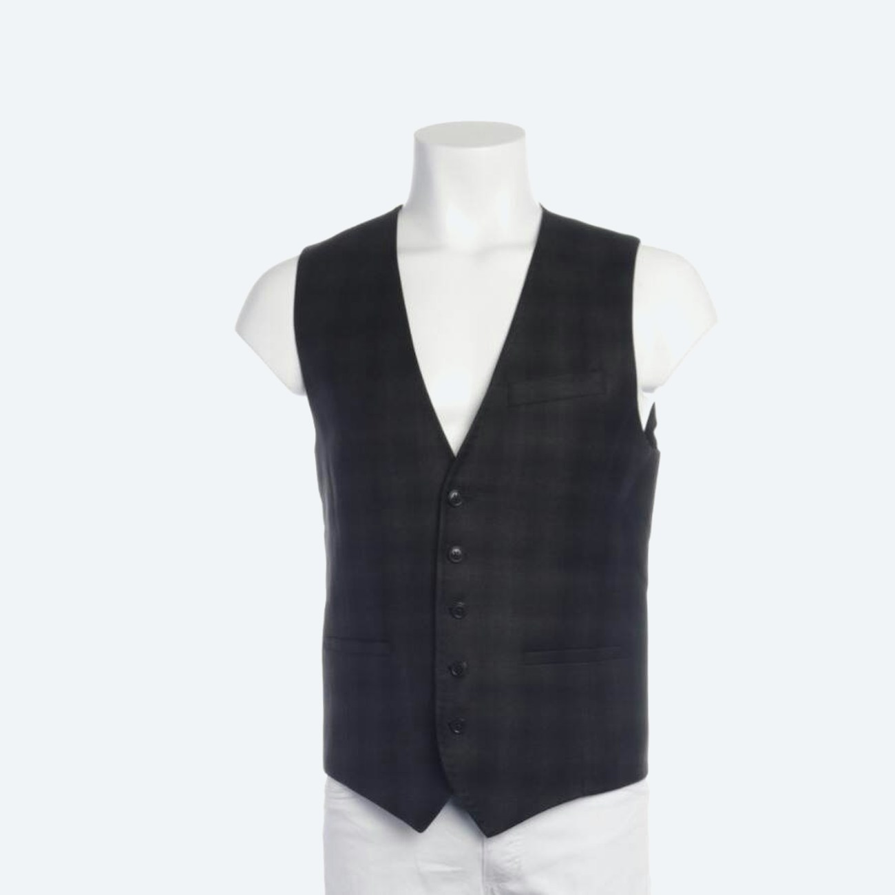 Image 1 of Wool Vest 46 Black in color Black | Vite EnVogue