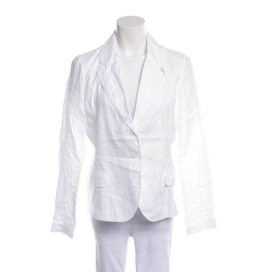 Image 1 of Linen Blazer 40 White in color White | Vite EnVogue