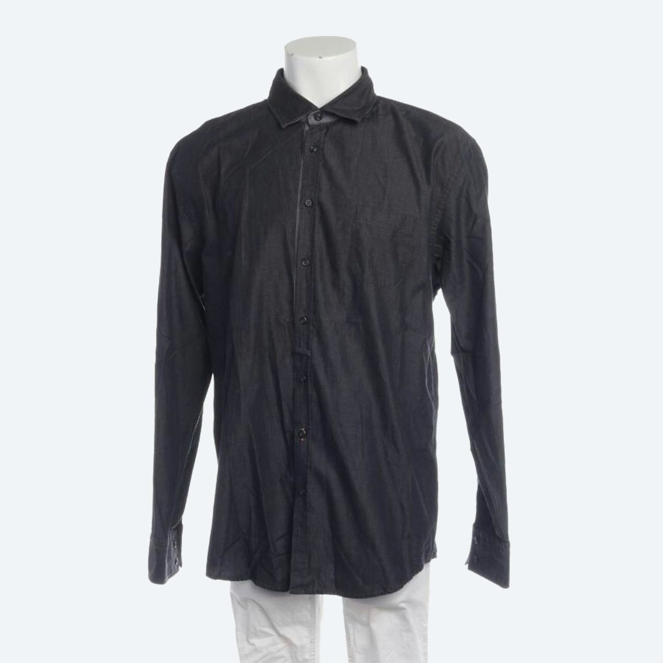 Image 1 of Casual Shirt 2XL Dark Gray in color Gray | Vite EnVogue