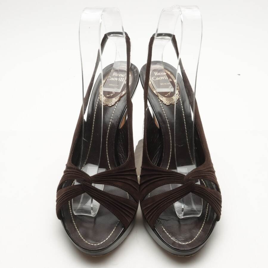 Bild 2 von Sandaletten EUR 39,5 Dunkelbraun in Farbe Braun | Vite EnVogue