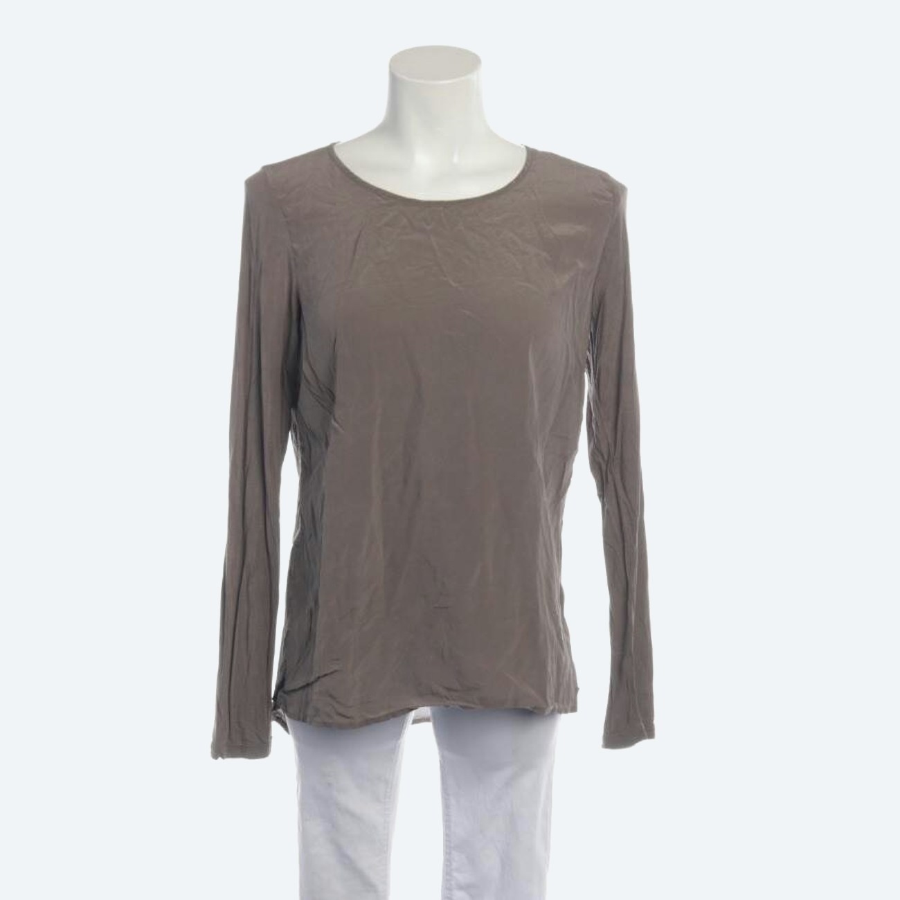 Image 1 of Silk Longsleeve 36 Gray in color Gray | Vite EnVogue