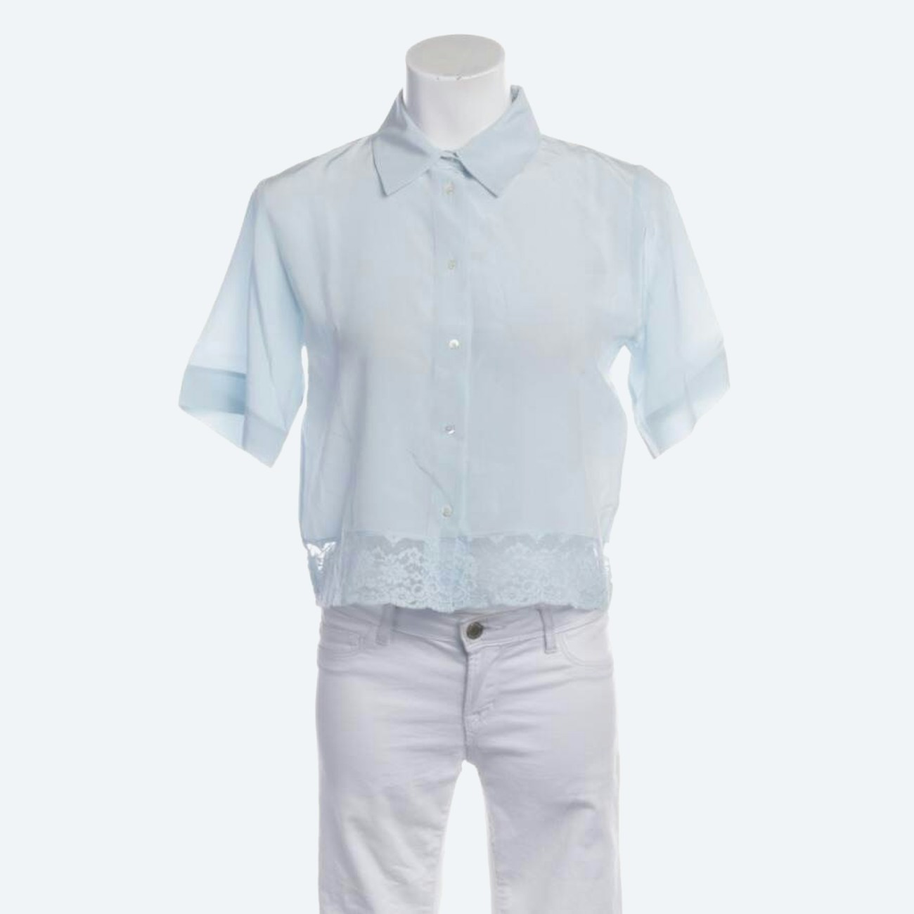 Image 1 of Silk Shirt 36 Light Blue in color Blue | Vite EnVogue