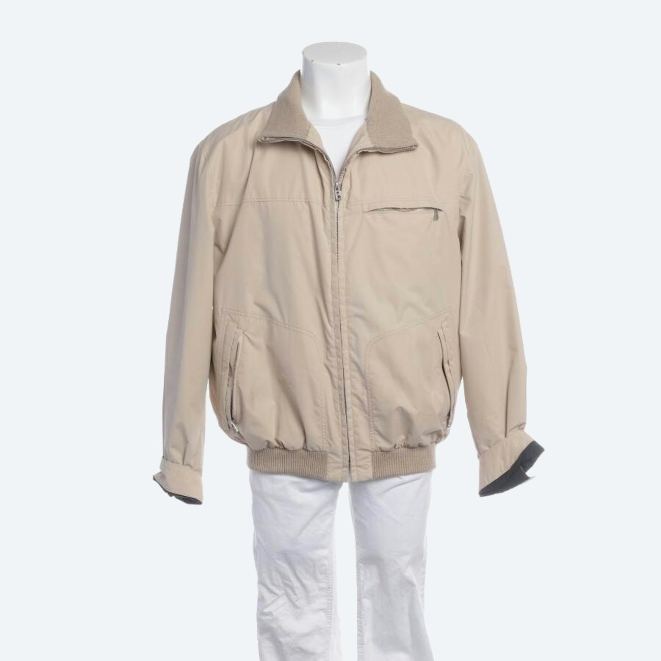 Image 1 of Between-seasons Jacket 52 Beige in color White | Vite EnVogue