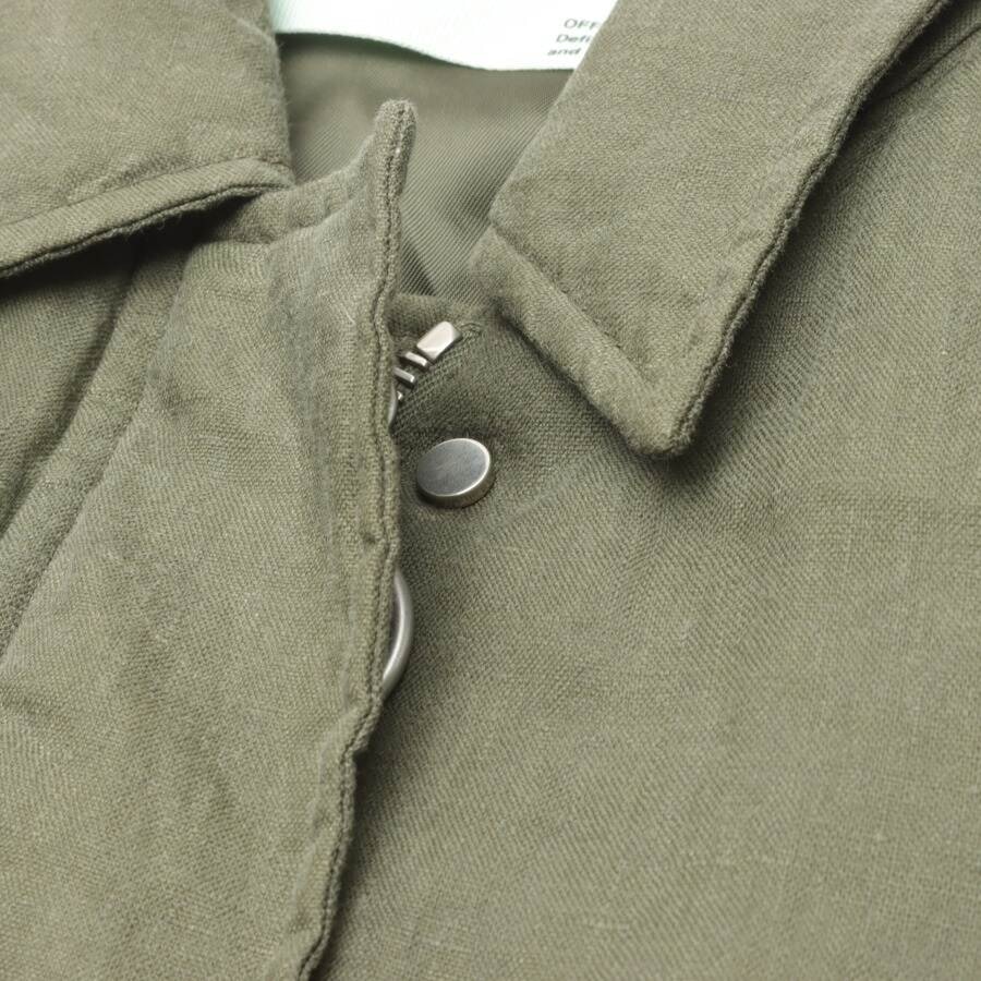 Image 3 of Linen Jacket 32 Olive Green in color Green | Vite EnVogue