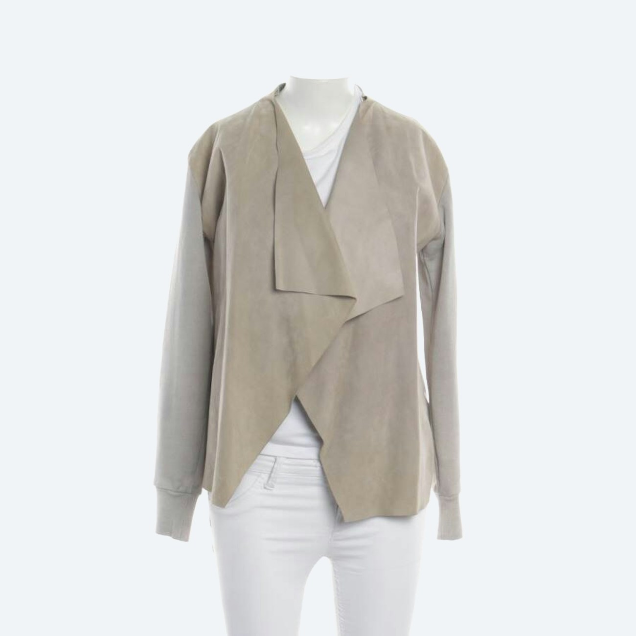 Image 1 of LeatherJacket XS Beige in color White | Vite EnVogue