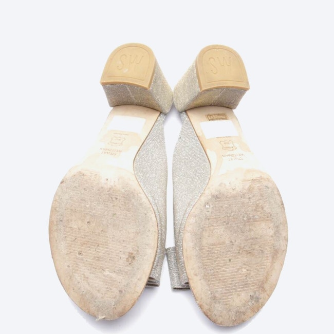 Image 4 of Heeled Sandals EUR38 Silver in color Metallic | Vite EnVogue