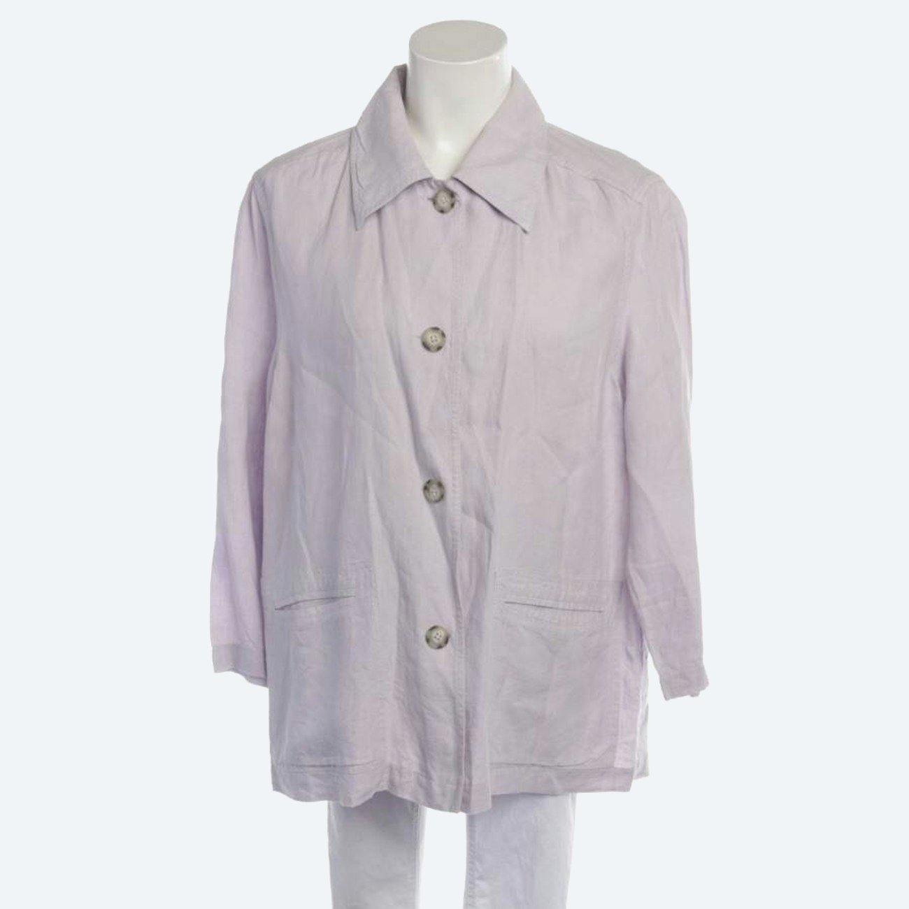 Image 1 of Linen Jacket 34 Lavender in color Purple | Vite EnVogue