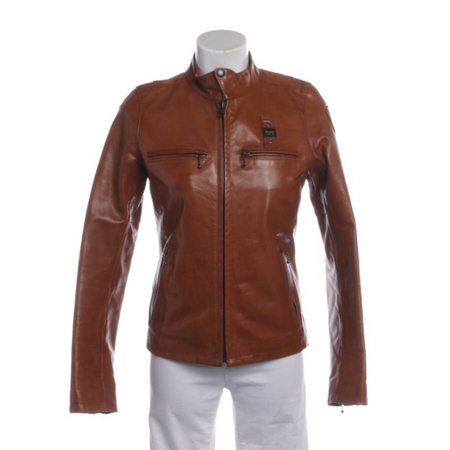 Image 1 of LeatherJacket S Light Brown in color Brown | Vite EnVogue