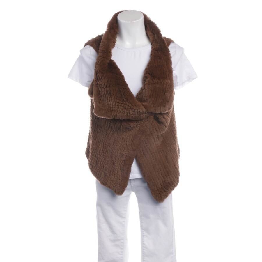 Image 1 of Fur Vest 34 Camel in color Brown | Vite EnVogue